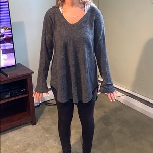 Grey fleece sweater